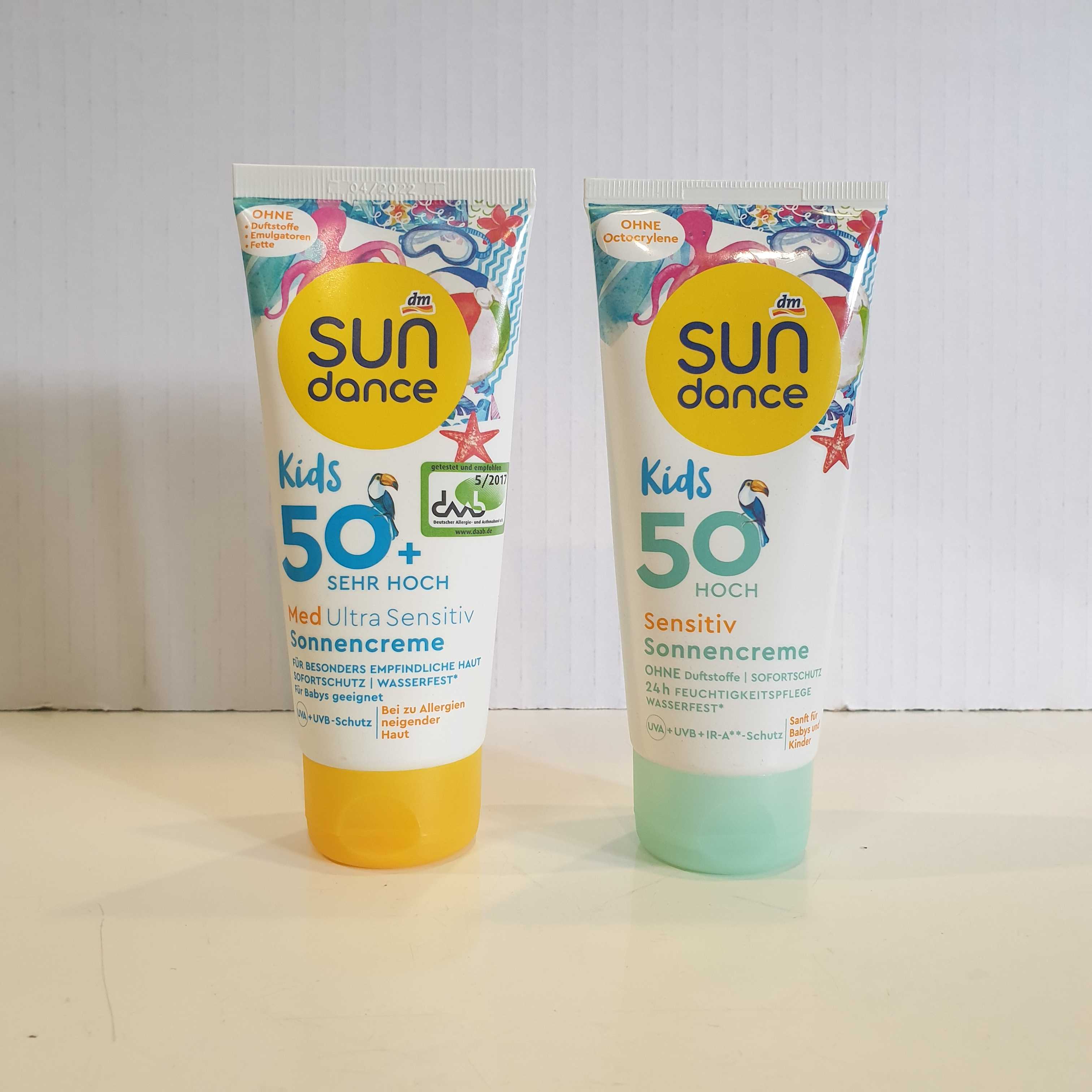 ครีมกันแดดสำหรับเด็กเล็ก  Sundance Kids Sensitiv , SPF 50 , 100ml , นำเข้าเยอรมัน