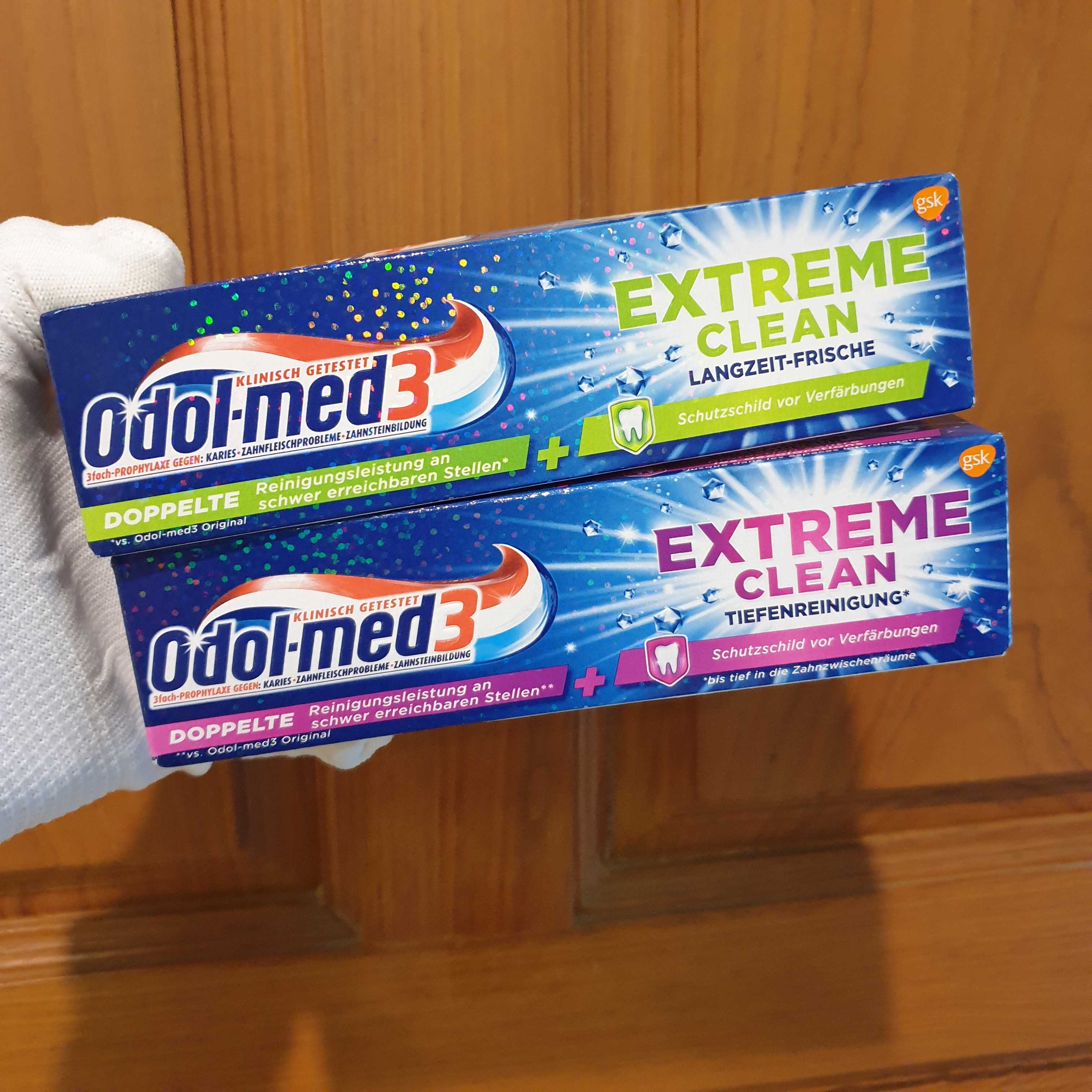 ยาสีฟัน Odol-med 3 Extreme Clean , นำเข้าเยอรมัน
