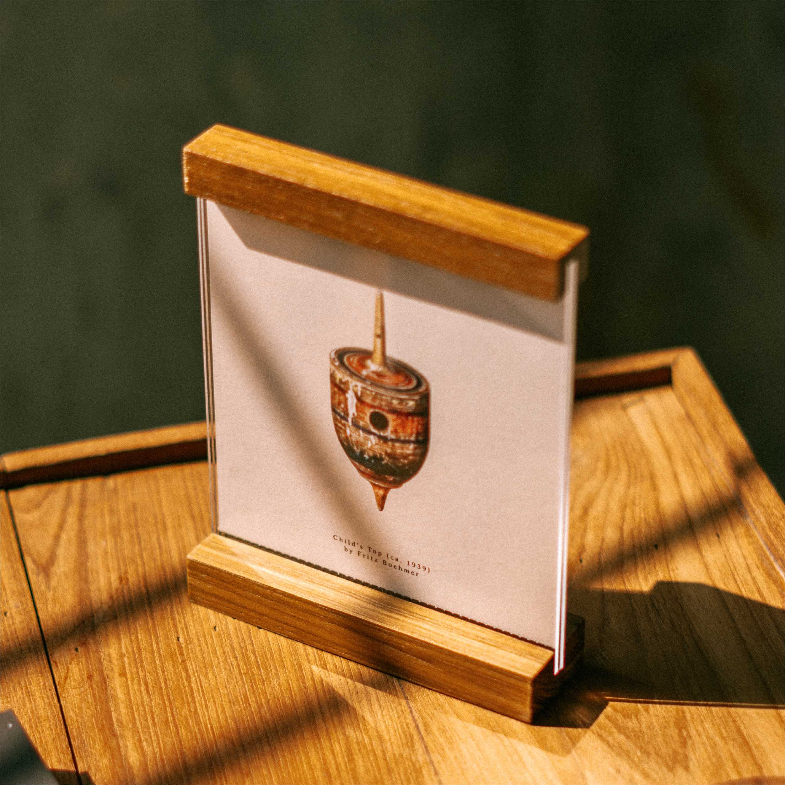 กรอบรูปตั้งโต๊ะ Wooden Bar Desktop -Square 5x5 inch