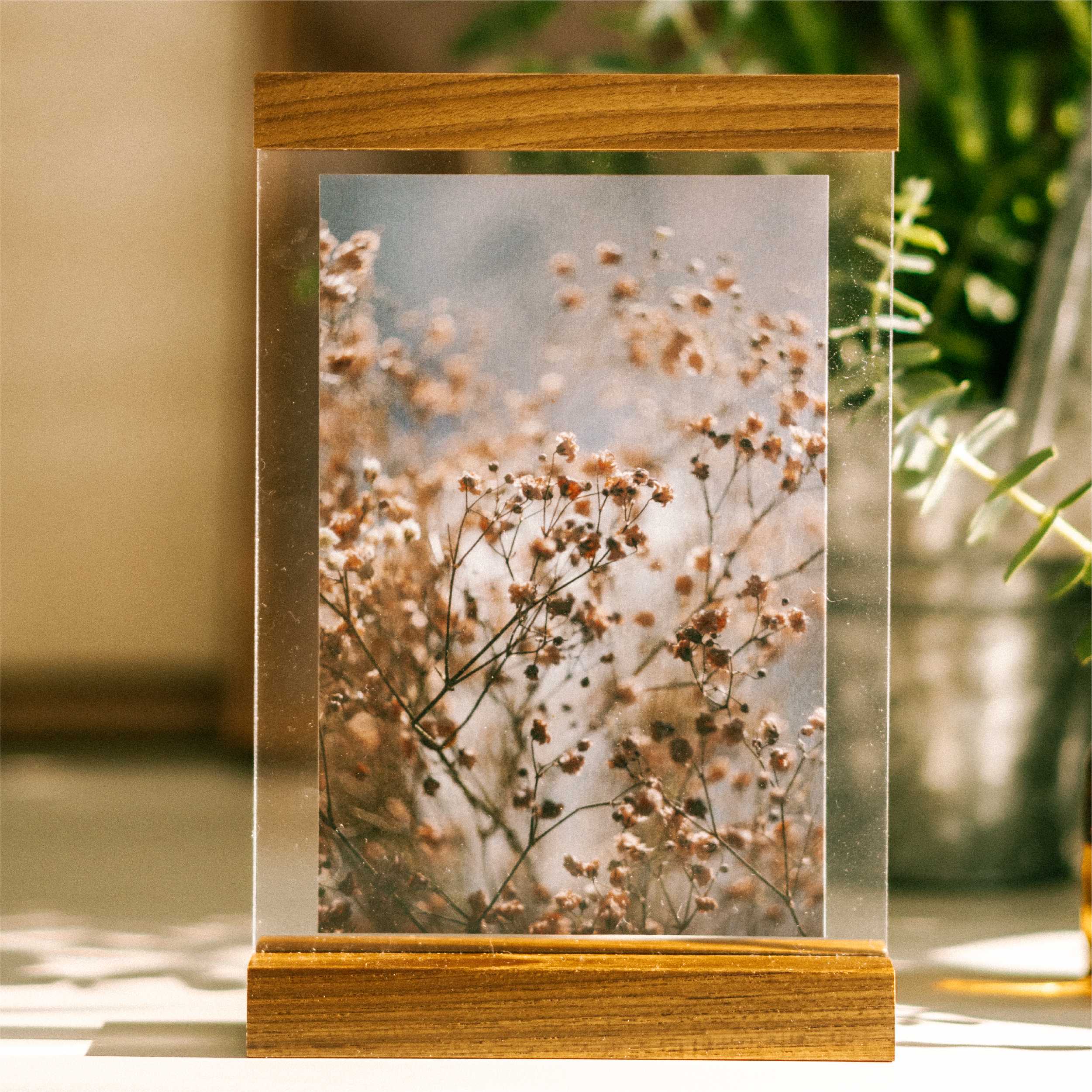 กรอบรูปตั้งโต๊ะ Wooden Bar Desktop - 6x8 inch (แนวตั้ง)