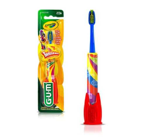แปรงสีฟันเด็ก G.U.M  Twistables Crayola  Soft tootbrush