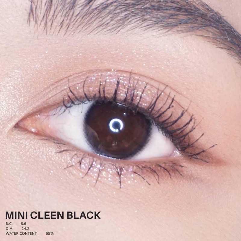 ขายดี!! คอนแทคเลนส์ รุ่น Mini Cleen Black สายตา 0.00-4.50 ขนาดพอดีตา เนียนเป็นธรรมชาติมาก