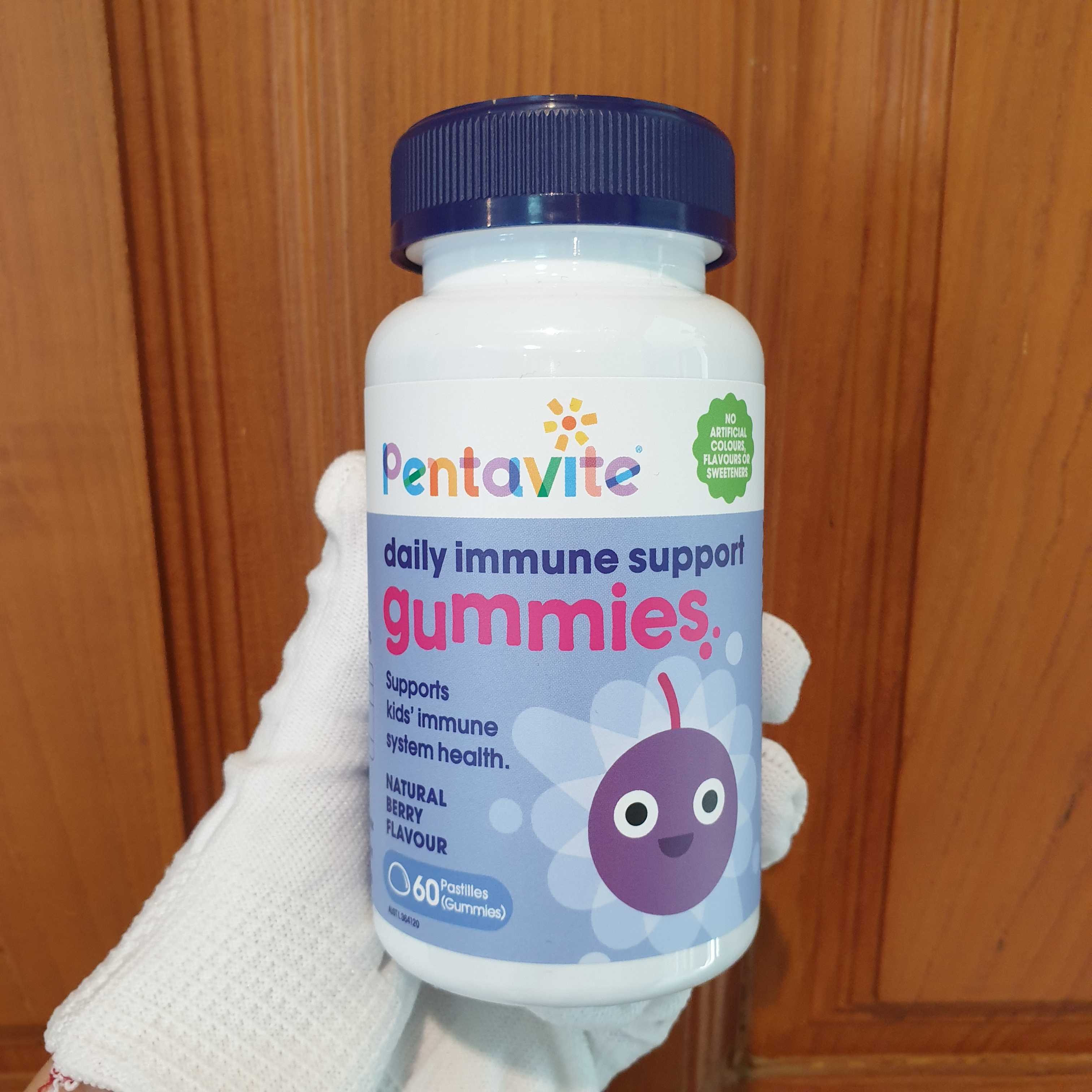 กัมมี่เสริมภูมิป้องกันหวัด  Pentavite Daily Immune Daily Kids Gummies , 60 ชิ้น ,  นำเข้าออสเตรเลีย