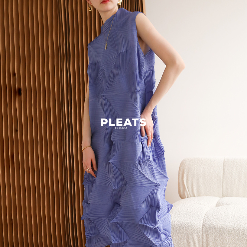 PLEATS DRESS -D095