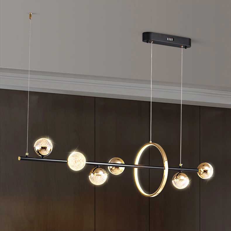 Luxury Designed Long Chandelier III - โคมไฟแต่งบ้านติดเพดาน