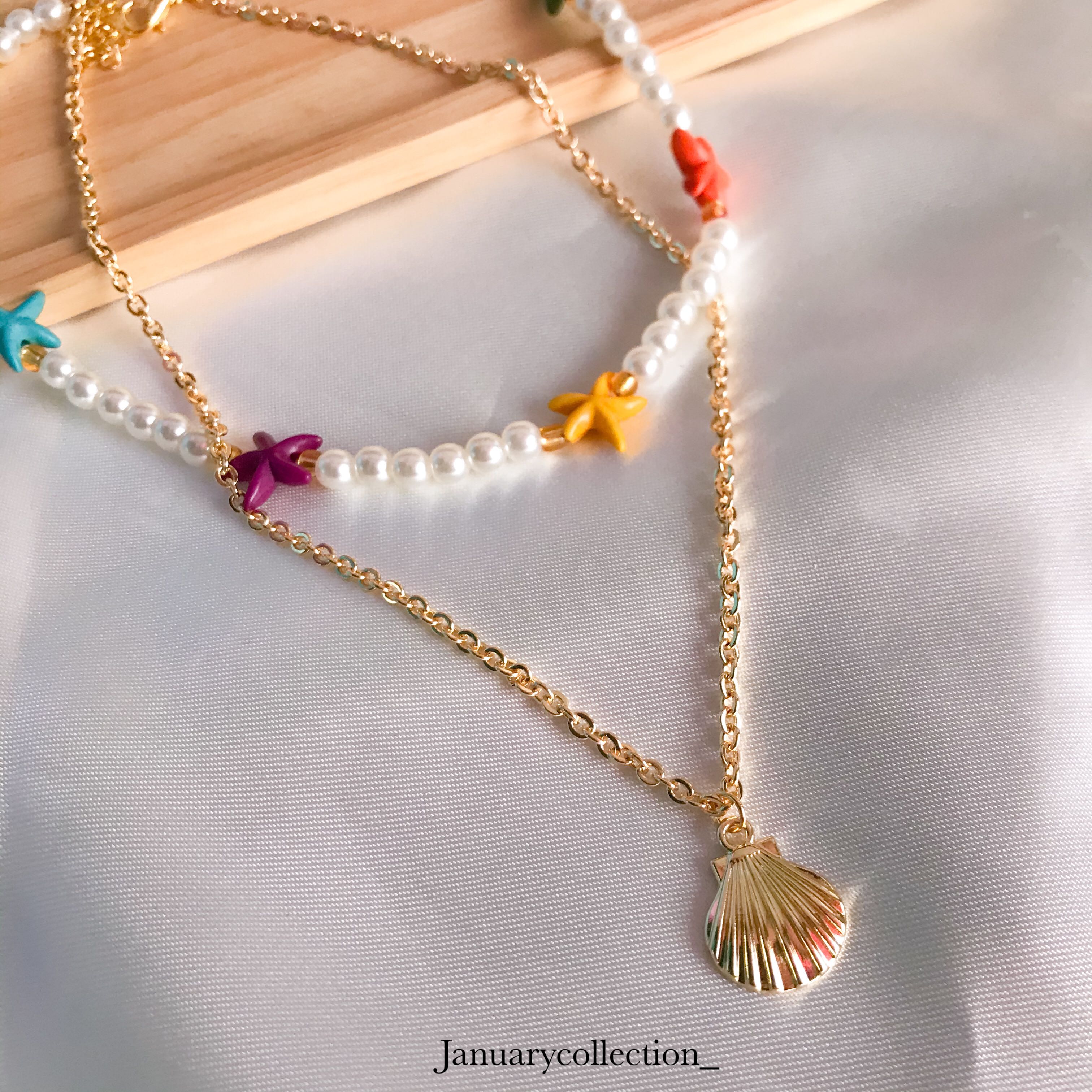 Seashell twin | สร้อยหอยสองเลเยอร์