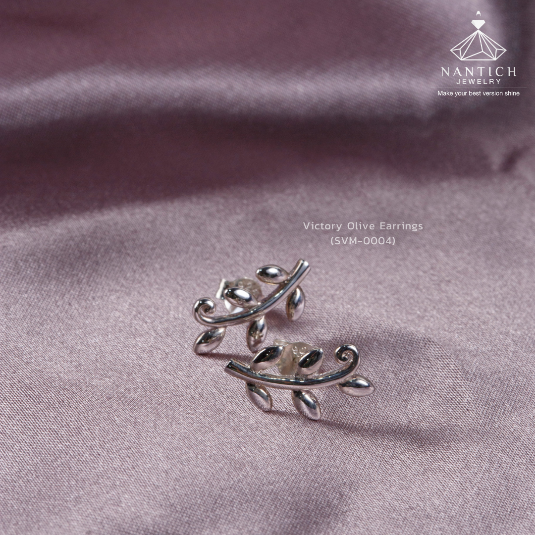 Victory Olive Earrings (SVM-0004)