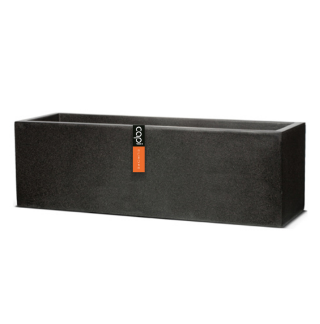 FIT 995 Planter Rectangle Terrazzo Black