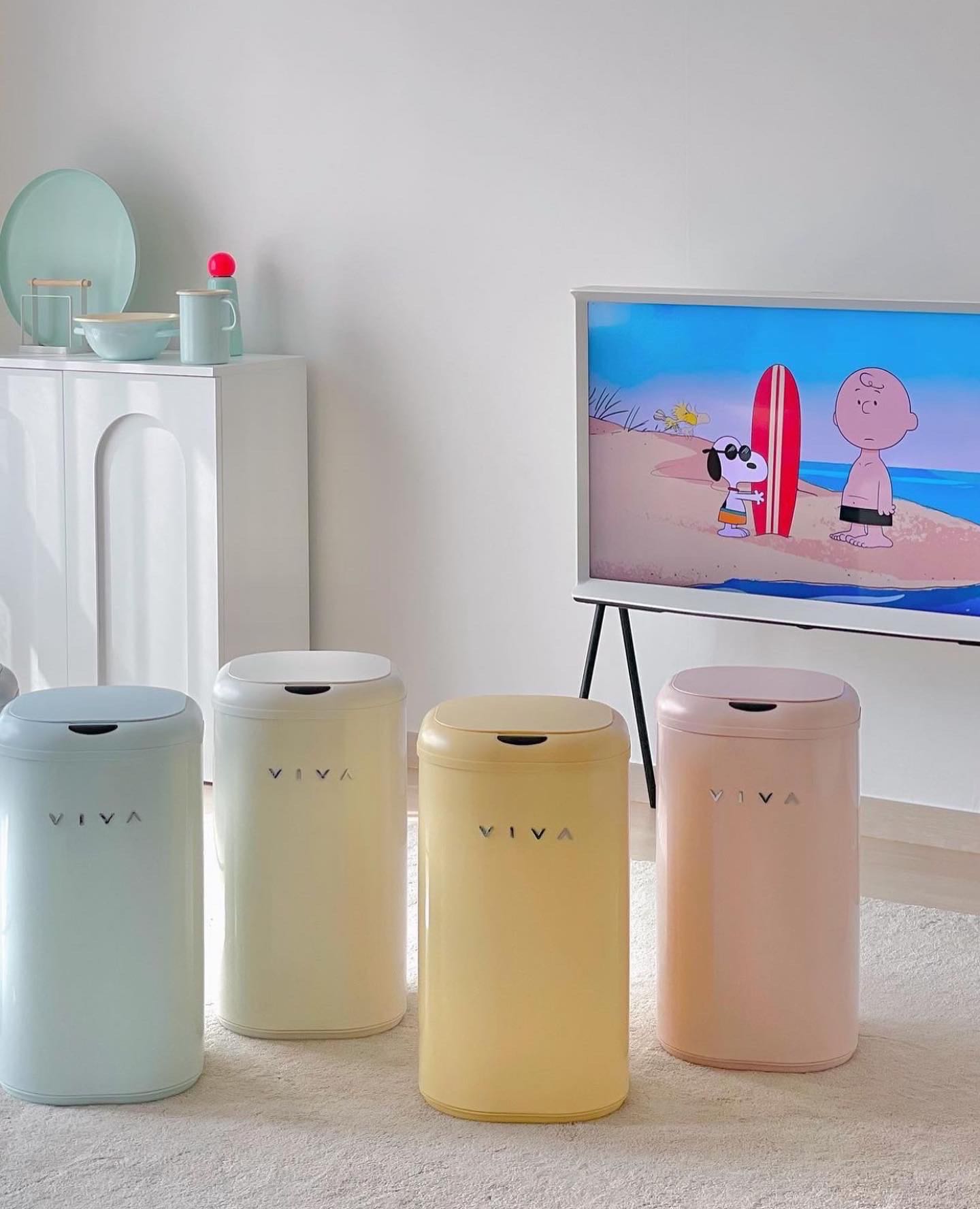 (พร้อมส่ง)Viva  Sensortrash Bin30L เป็นถังขยะระบบเซ็นเซอร์ที่สวยมากกก✨วางไว้มุมไหนก็สวย