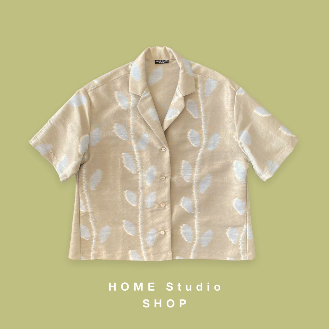 Hawaiian Shirt: Natural Cream