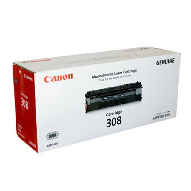 CANON CARTRIDGE 308 For LBP3300, LBP3310, LBP3360, LBP3370 ตลับหมึกพิมพ์ ของแท้ และเทียบเท่า