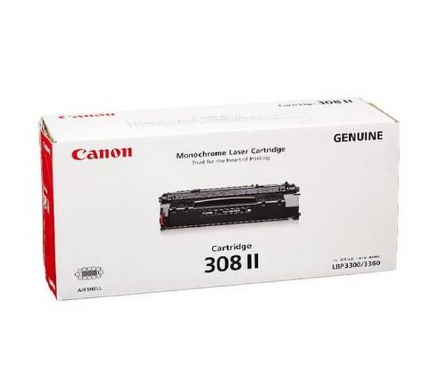 CANON CARTRIDGE 308II For LBP3300, LBP3310, LBP3360, LBP3370 ตลับหมึกพิมพ์ ของแท้ และเทียบเท่า