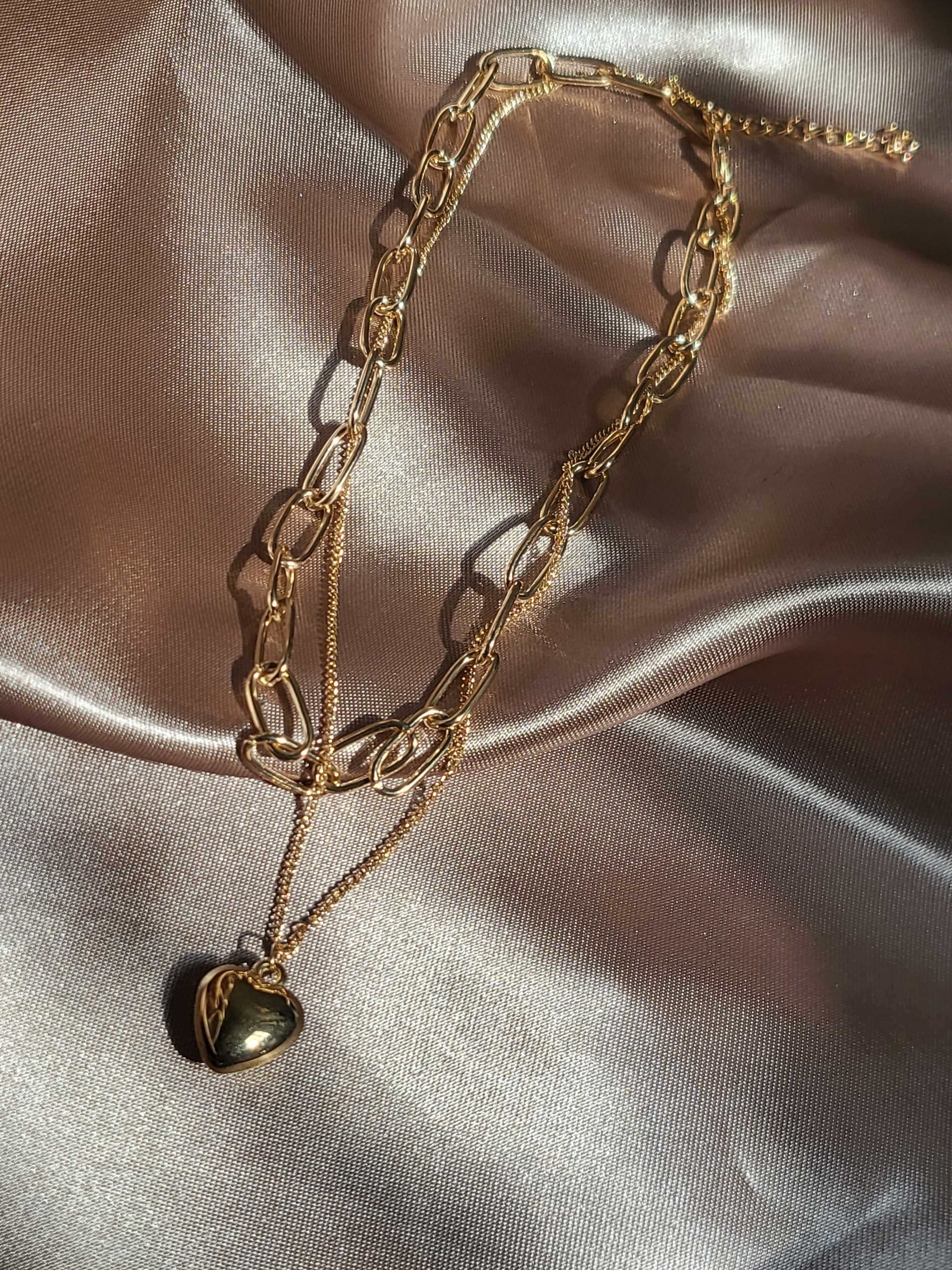 Heart signet necklace