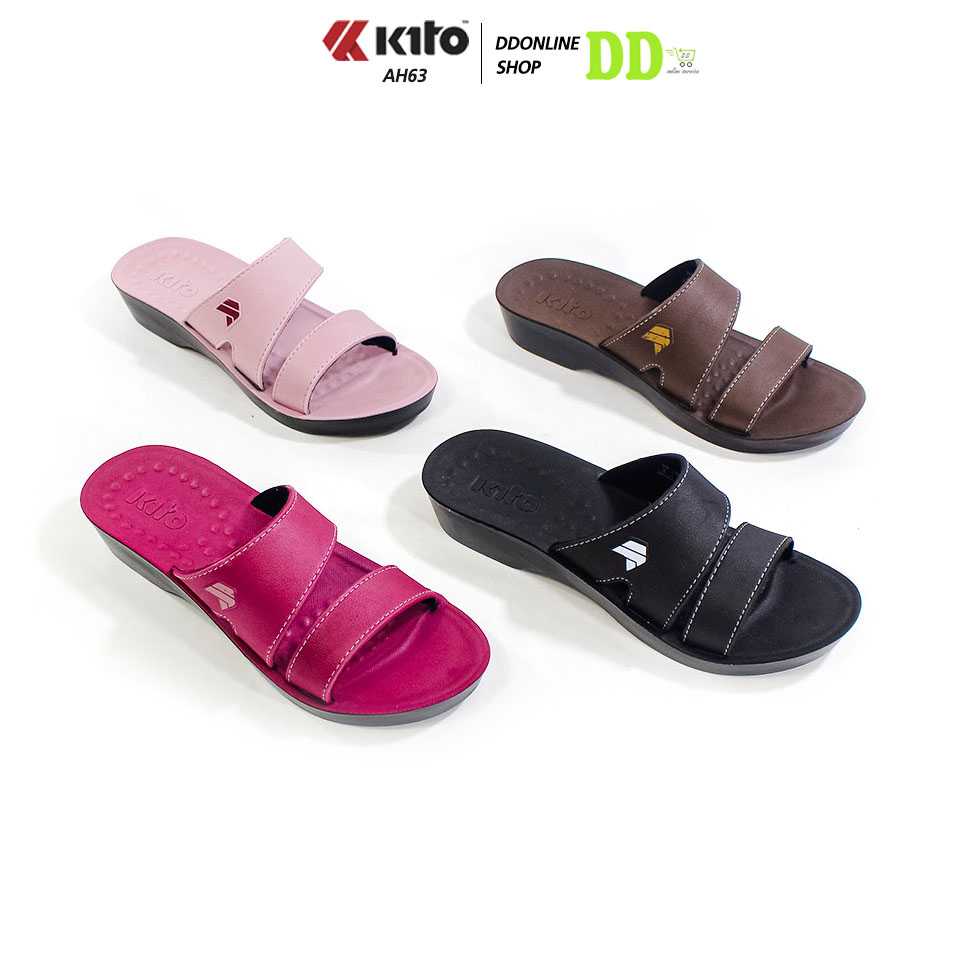 KITO รุ่น AN63 รองเท้าแฟชั่นผู้หญิงแบบสวม ทนทาน สวมใส่สบาย แบบมี2สาย รุ่นใหม่ล่าสุด