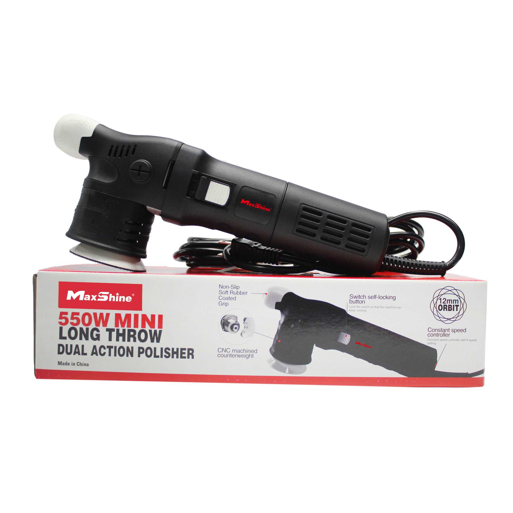 เครื่องขัดสีรถยนต์ ระบบ DA ขนาดแป้น 3 นิ้ว - Maxshine M312 Dual Action Polisher