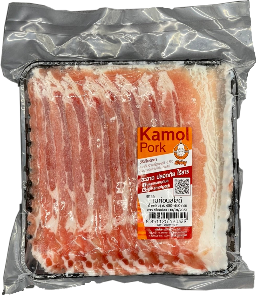 เบค่อนสไลด์ ขนาด 400-450 กรัม