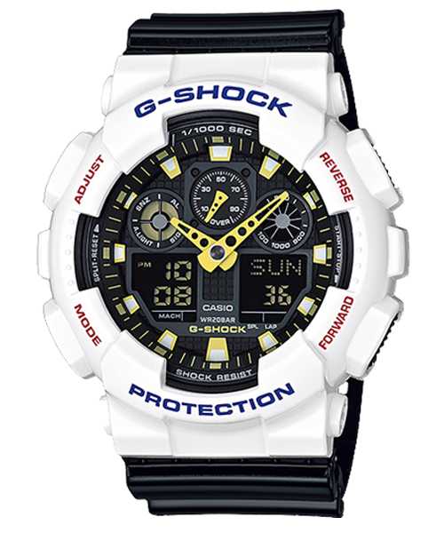 G-SHOCK นาฬิกาคาสิโอ พร้อมส่ง นาฬิกาข้อมือ นาฬิกาของแท้ ประกันศูนย์ CMG 1 ปี รุ่น GA-100CS-7A