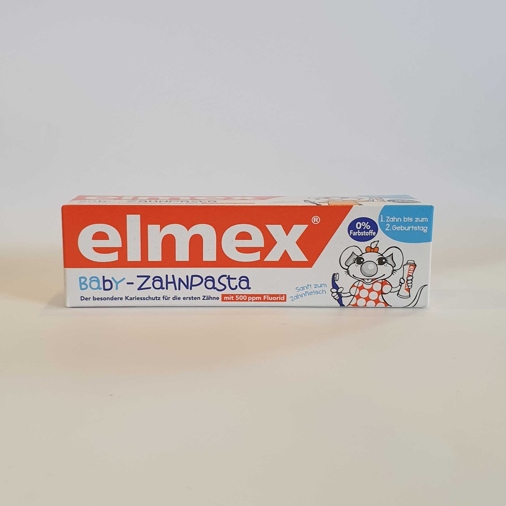 ยาสีฟัน ฟันน้ำนม Elmex 0-2 ปี , 50ml , นำเข้าเยอรมัน
