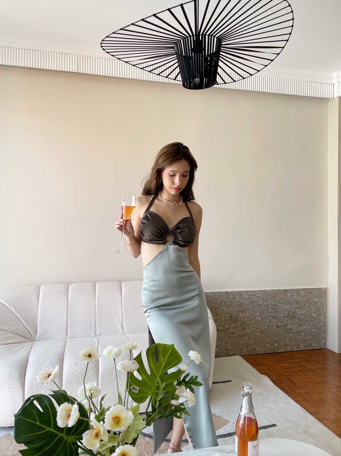 (HUSSA Boutique) Monica Dress -Oceanpearl