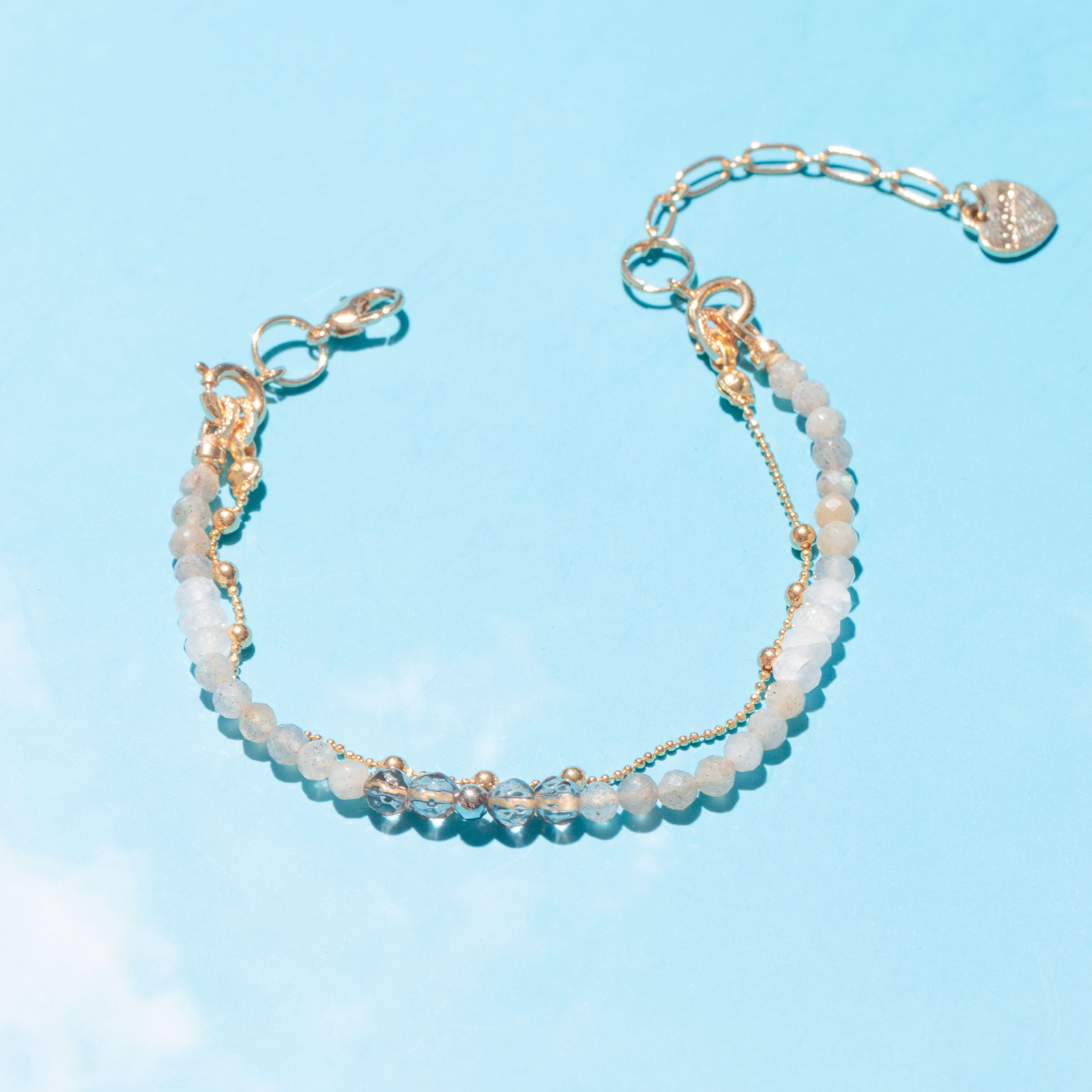 MIX LABRADORITE-LUCKY CHARM Bracelet [SPECIAL EDITION] 