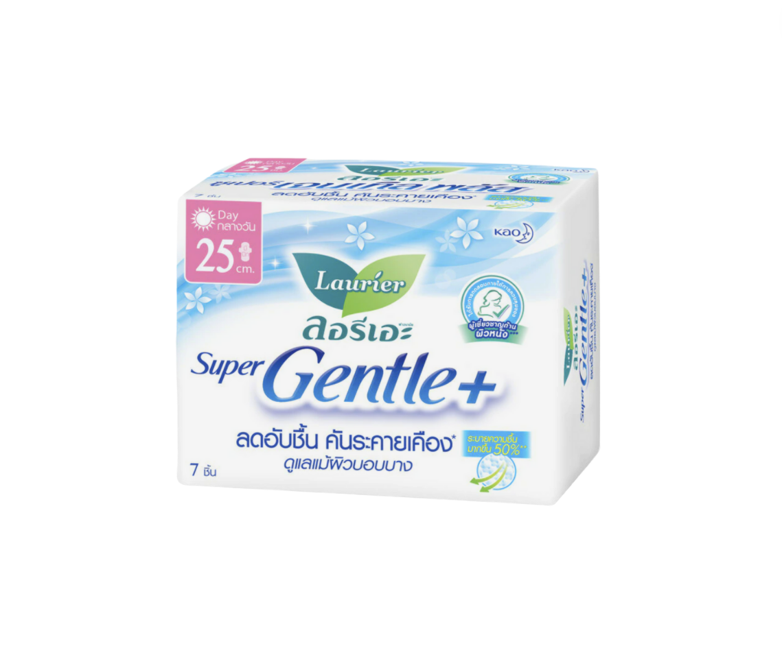 ผ้าอนามัย ลอรีเอะ Super Gentle กลางวัน25CM บรรจุ7ชิ้น