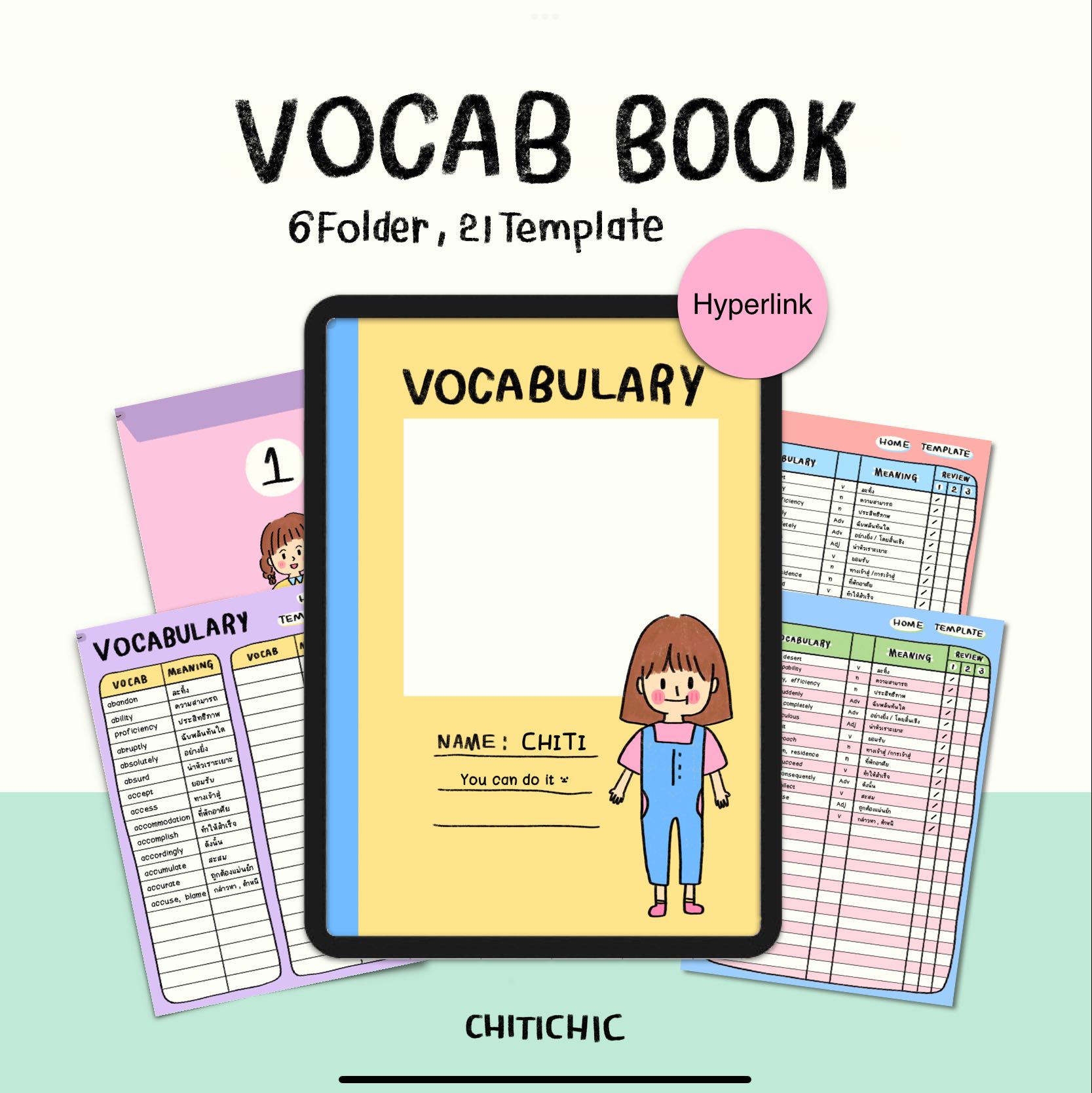 Crayon Vocab book | CHITICHIC 
