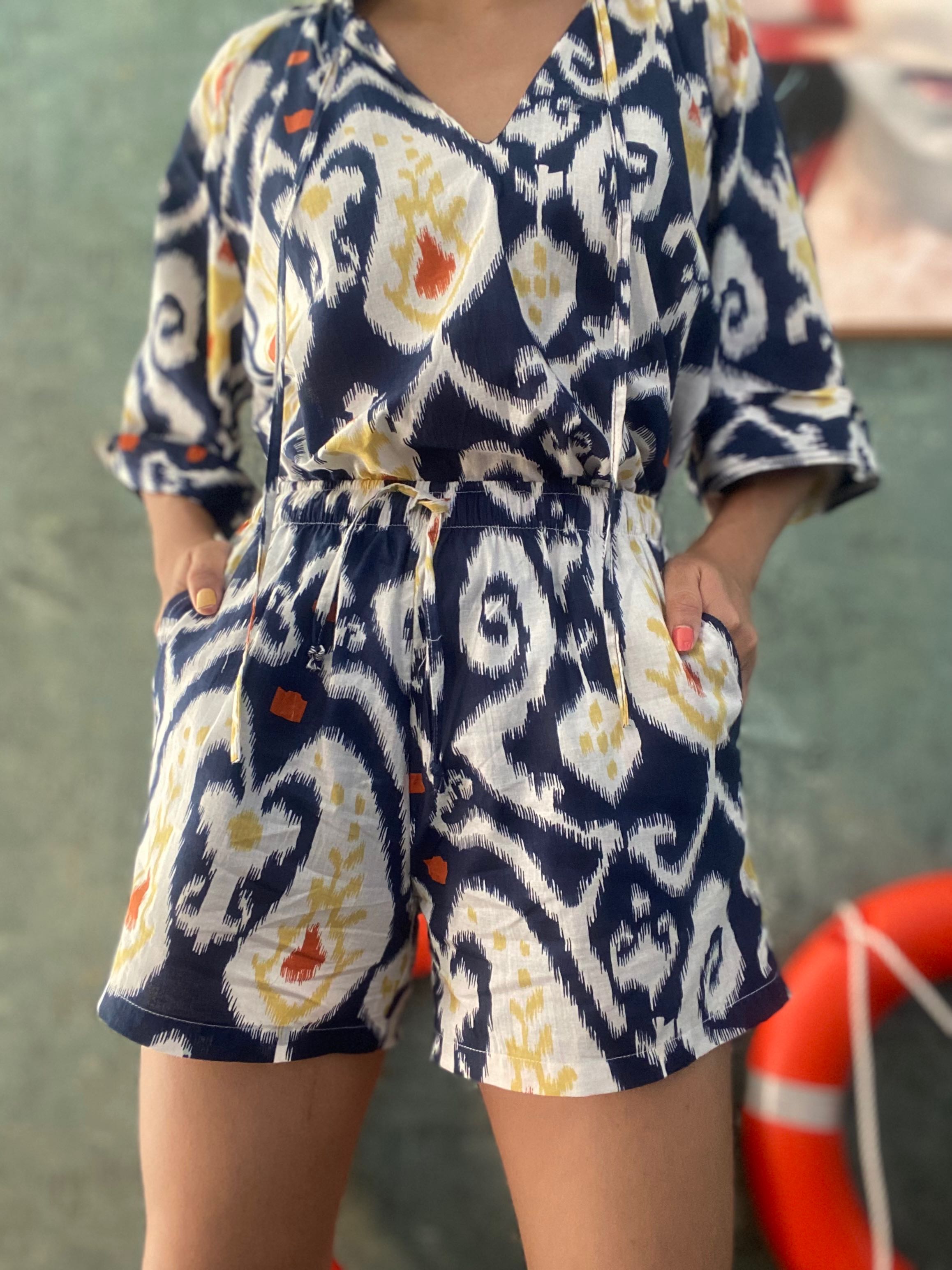Ikat Indigo Shorts