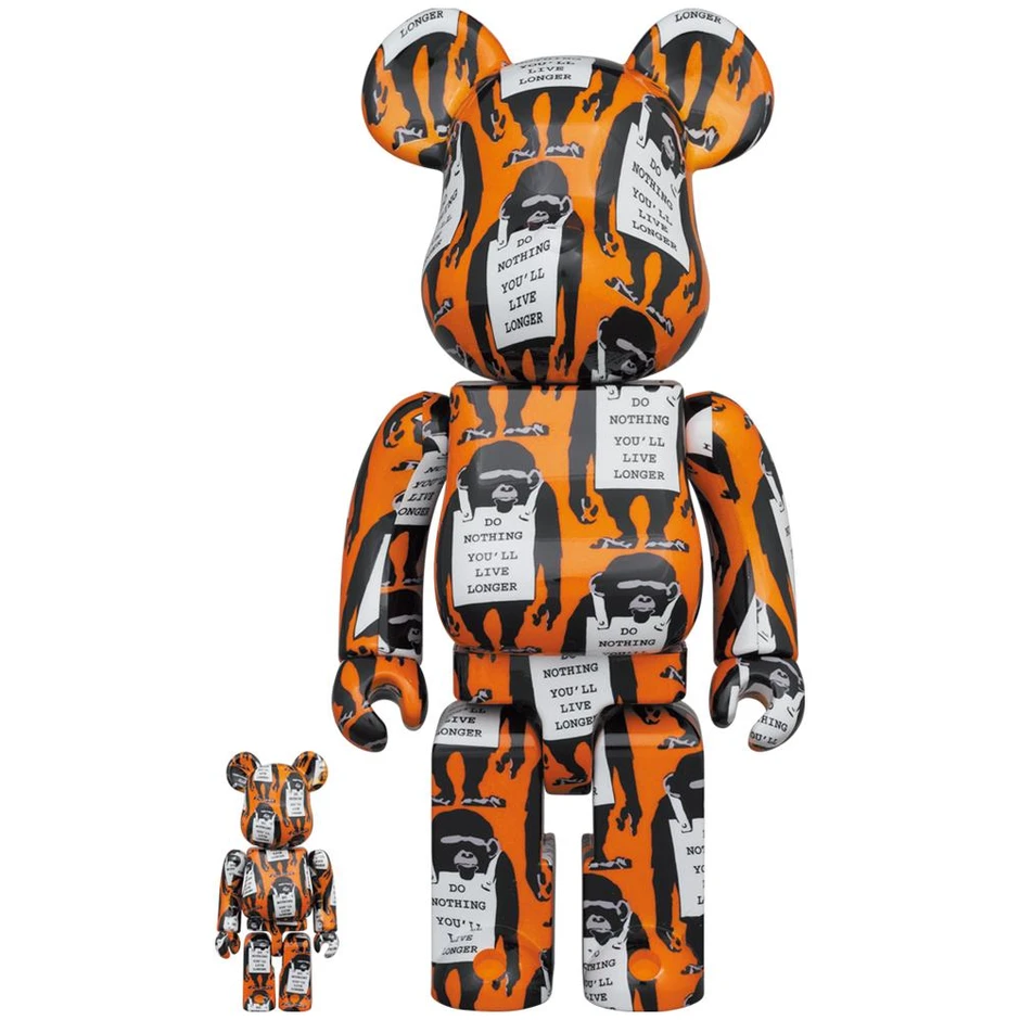 [พร้อมส่ง] Bearbrick Banksy Monkey Sign 400 + 100% (ราคา 5,500 บาท)