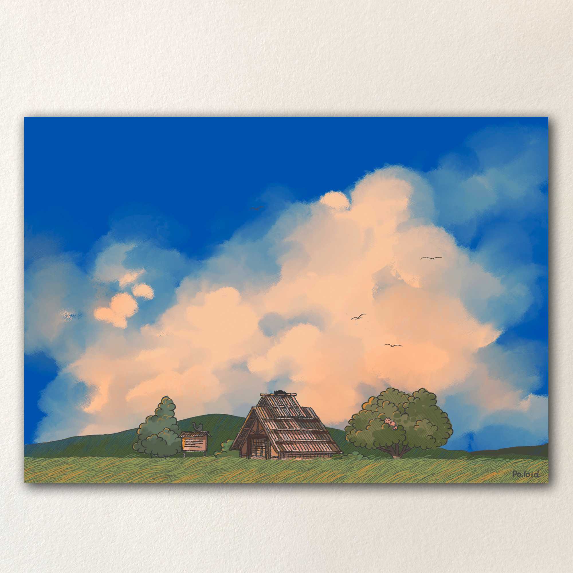 Peaceful postcard