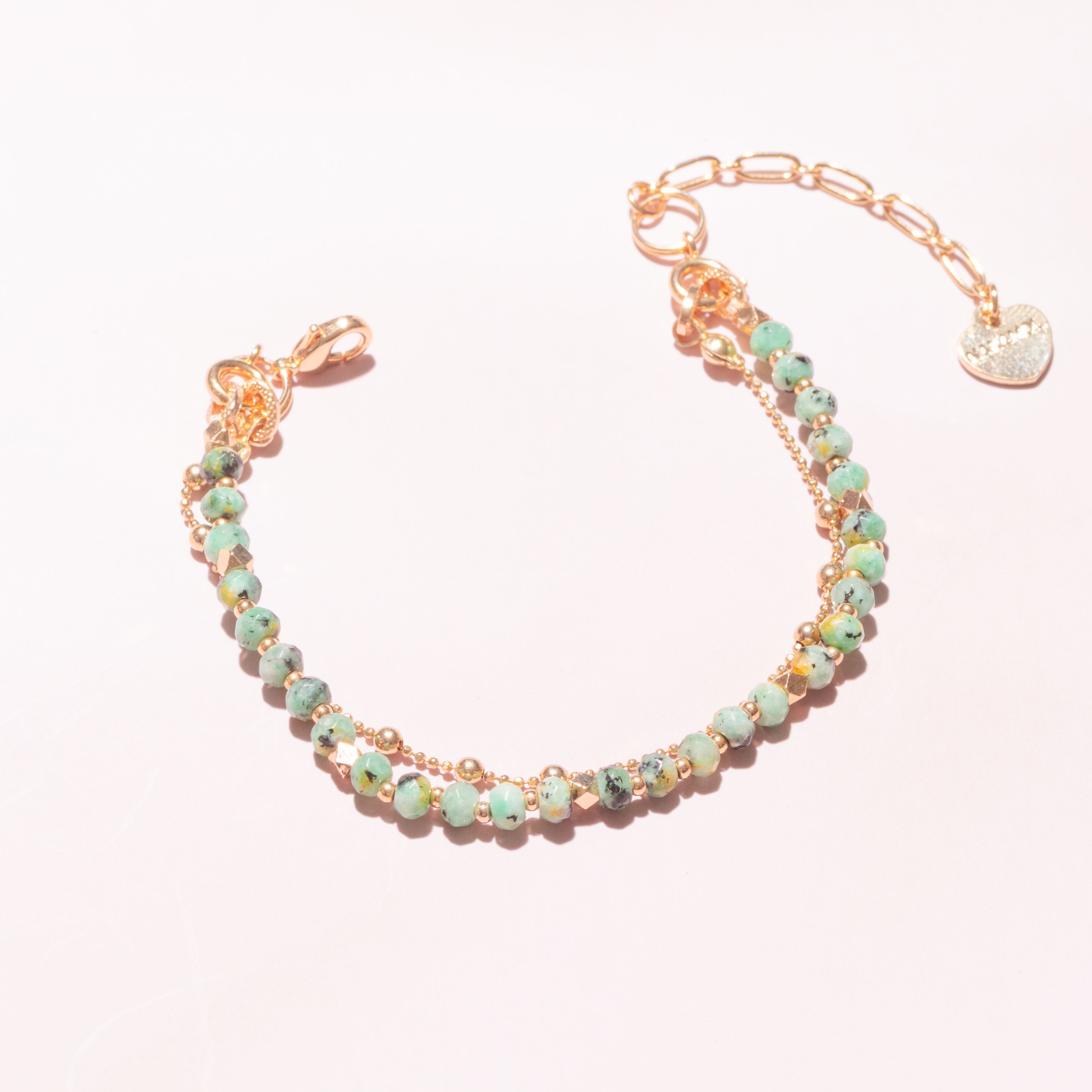 AMAZONITE-LUCKY CHARM Bracelet 