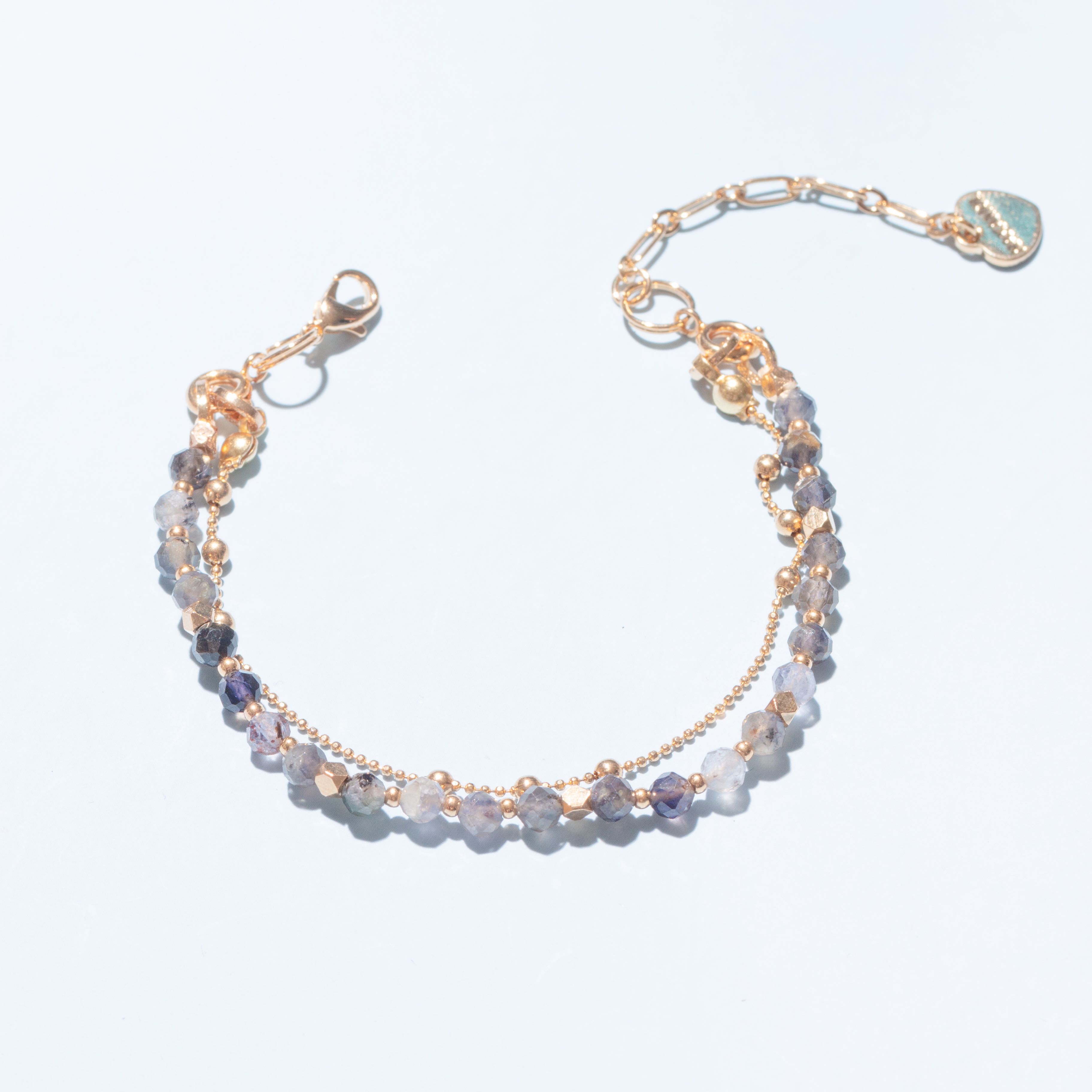 FLUORITE-LUCKY CHARM Bracelet 