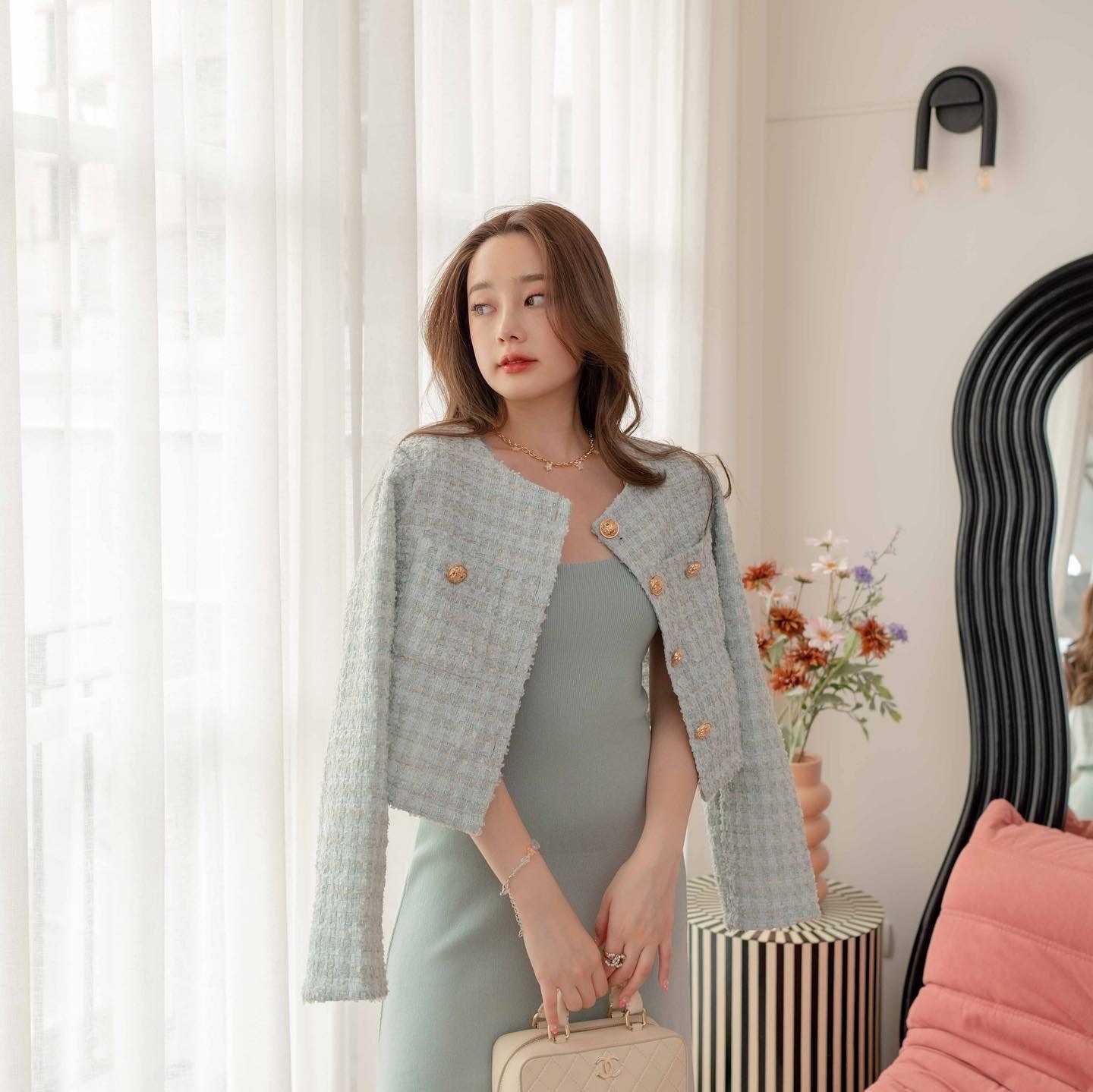 Kimmame - เสื้อ รุ่น The Hierophant Tweed Jacket 2 สี