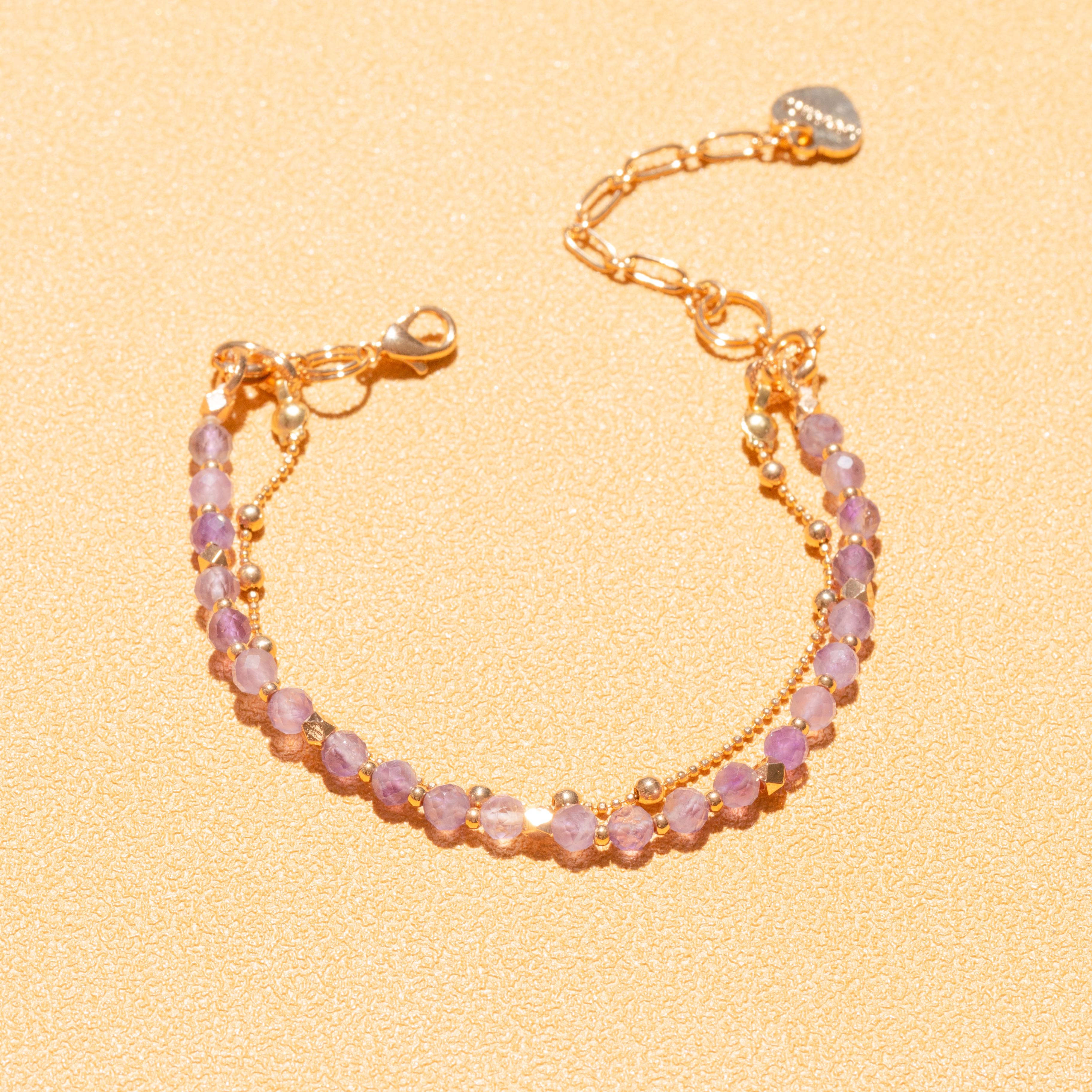 AMETHYST- LUCKY CHARM Bracelet 
