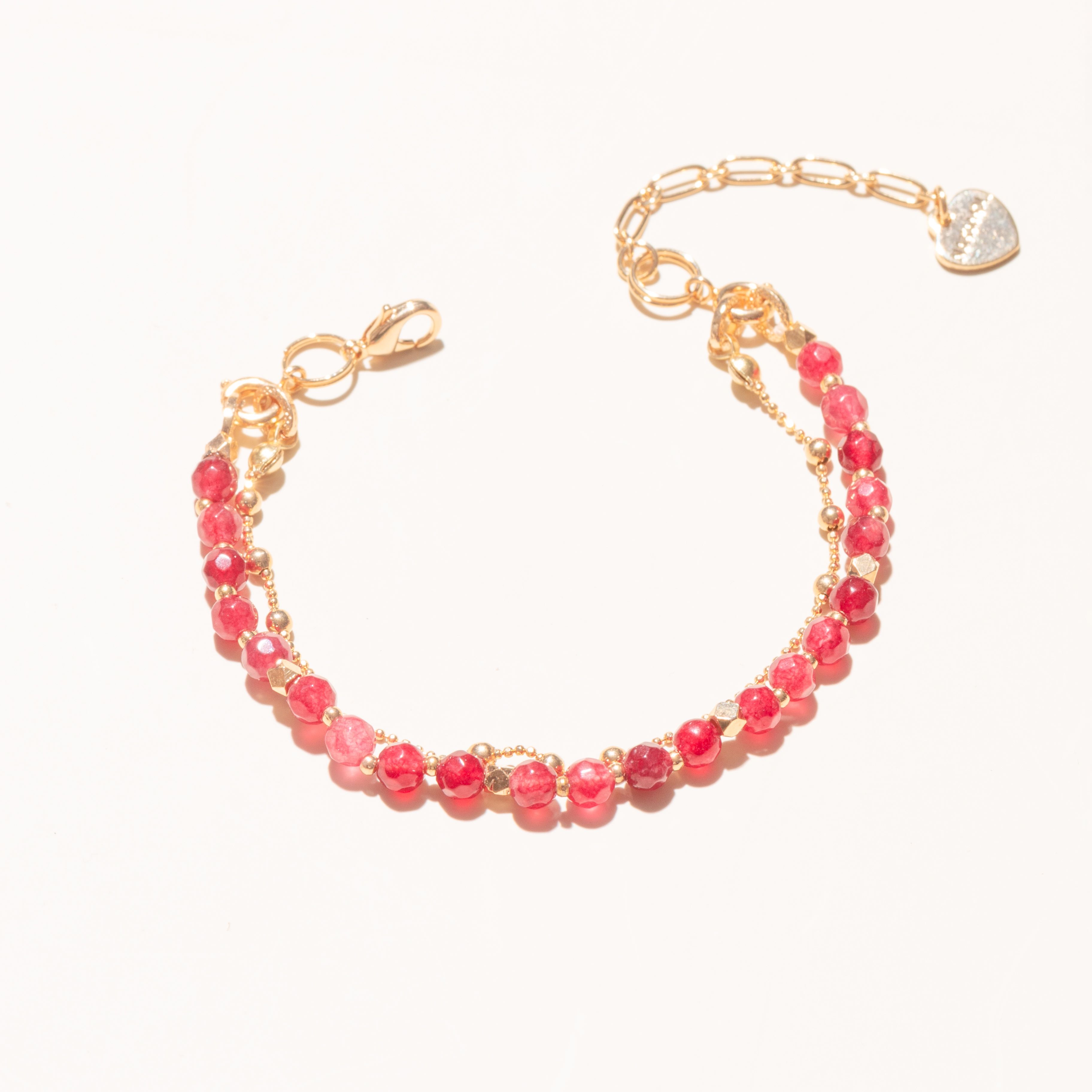 RUBY-LUCKY CHARM Bracelet 