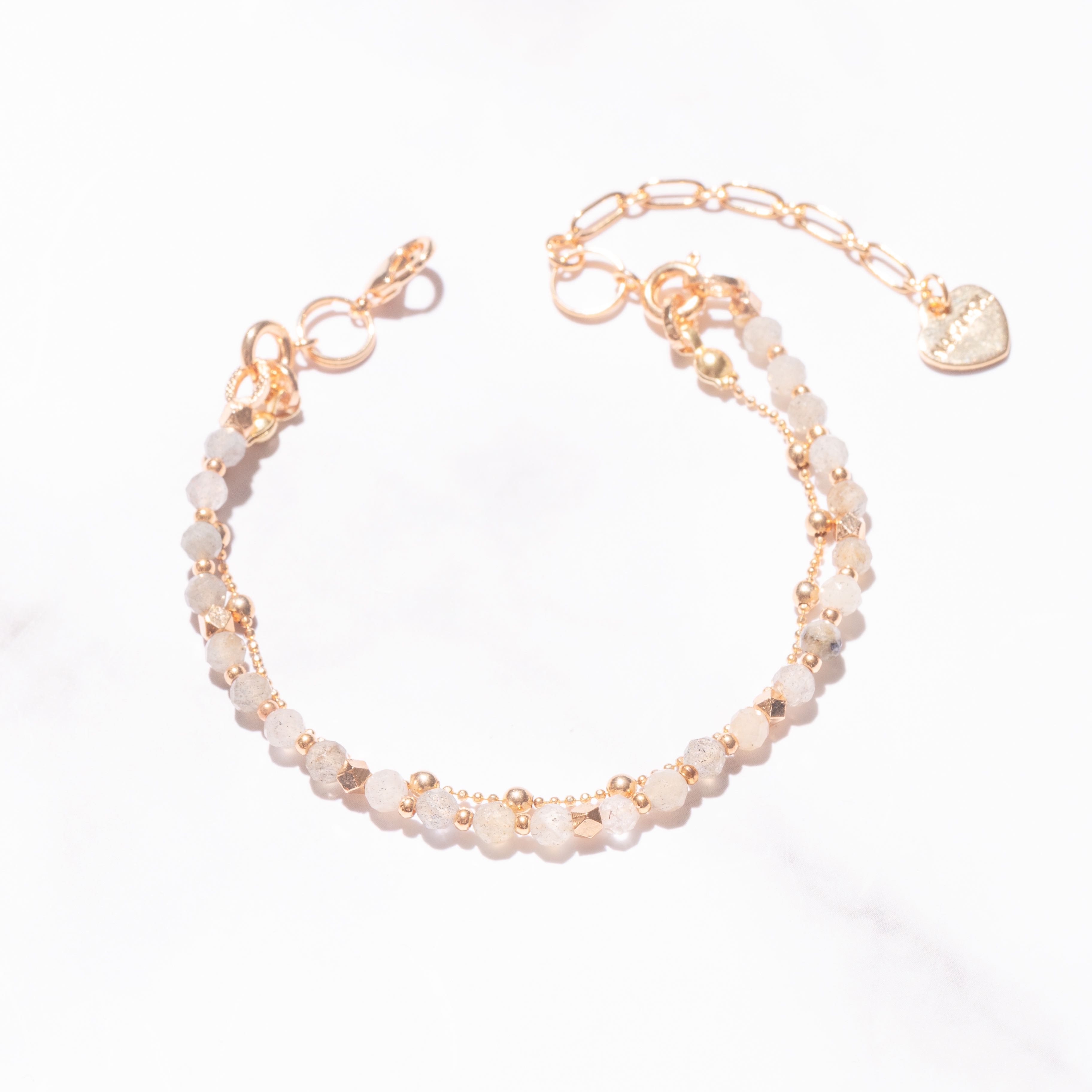 LABRADORITE-LUCKY CHARM Bracelet 