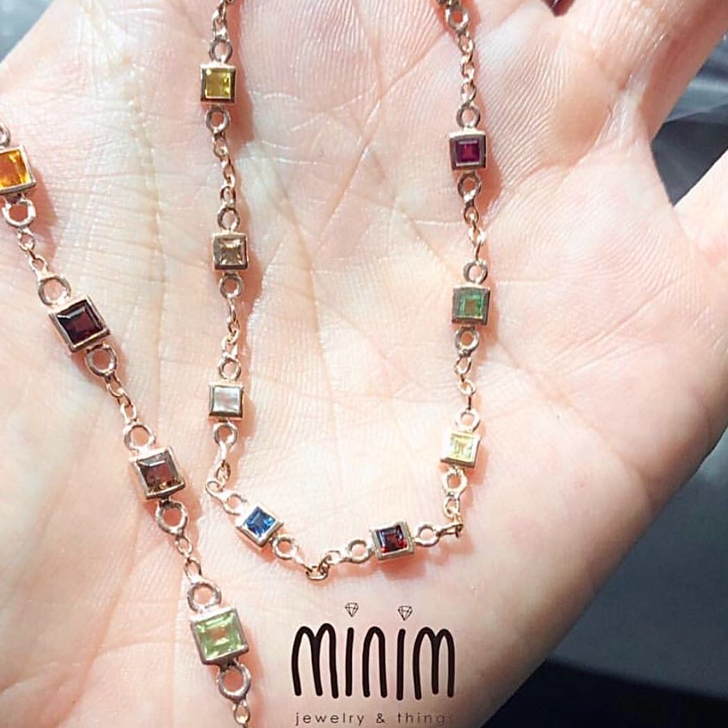 สร้อยข้อมือนพเก้า #minimนพเก้า #minimsilverbracelet #minim9luckygems