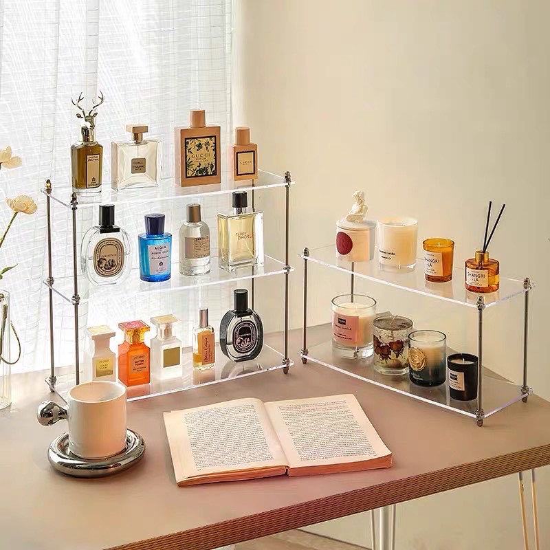 [พร้อมส่ง] Acrylic shelf : ชั้นวางของ ชั้นวางอะคลิลิค ชั้นวางน้ำหอม ชั้นวางแก้ว