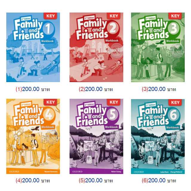 Family and Friend 2nd Workbook EP 1-6 Answer Key