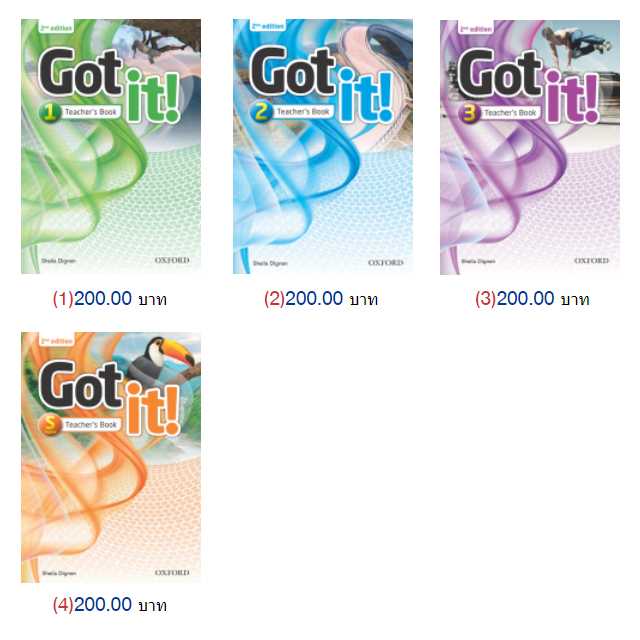 Got it 2nd Ed Level 1-4 Teacher book
