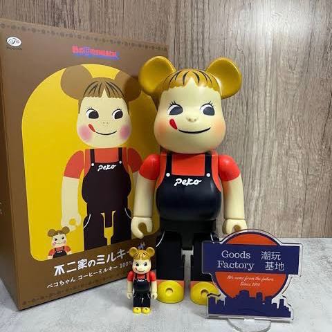 その他 BE@RBRICK - Bearbrick Peko-chan Coffee Milky Bearbrick Peko-chan Coffee Milky