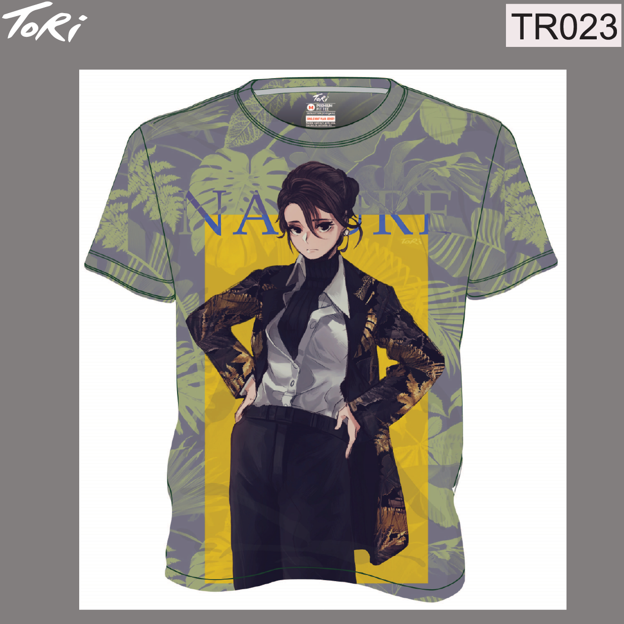 TR023 TSHIRT FABRIC PRINTED ANIME เสื้อยืด ผ้าพิมพ์
