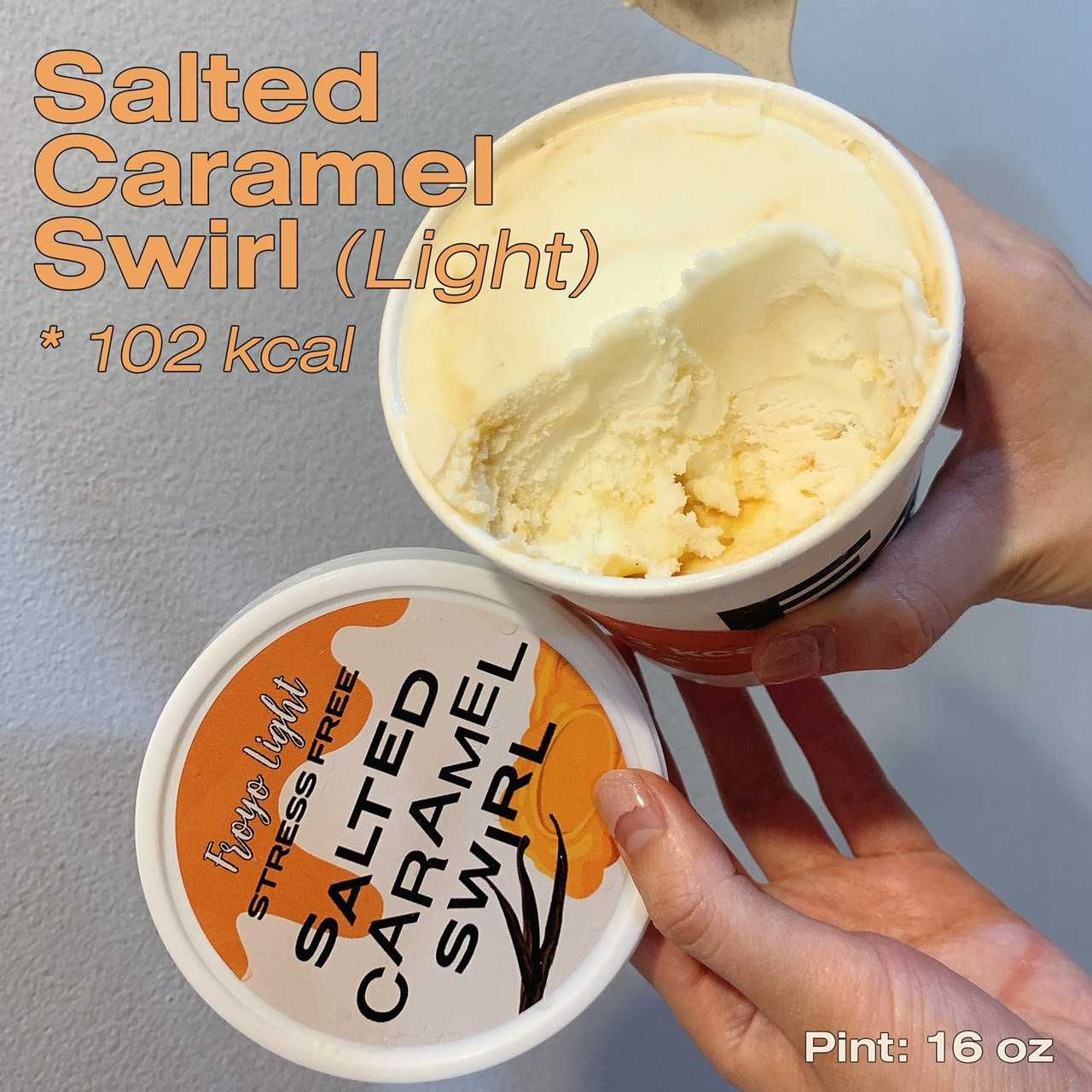 Salted Caramel Swirl (Pint) - Light Froyo