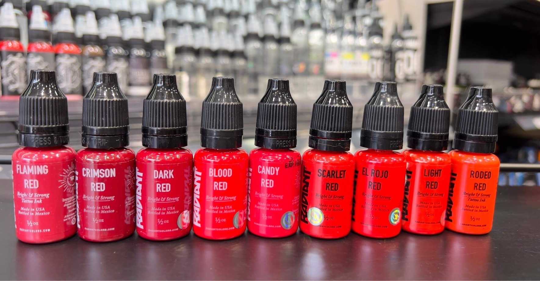 Radiant Colors Tattoo Ink 1/2 oz RED Orange