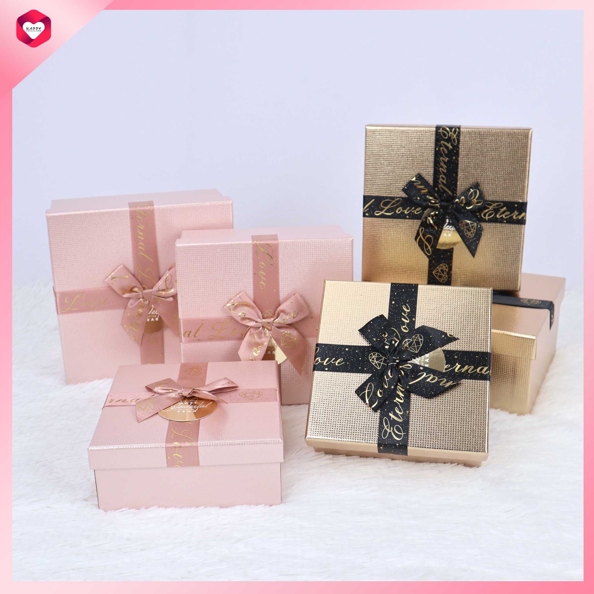 HappyLife Gift Box กล่องของขวัญ กล่องดอกไม้ กล่องตุ๊กตา กล่องใส่ของอเนกประสงค์ รุ่น 8301-113