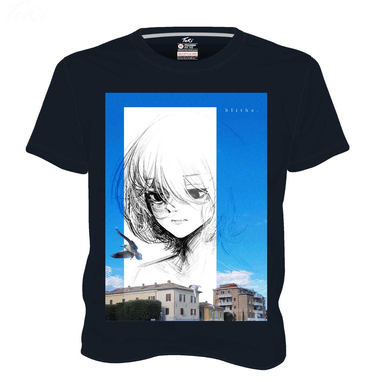 TR033 TSHIRT DTG PRINTED ANIME เสื้อยืด
