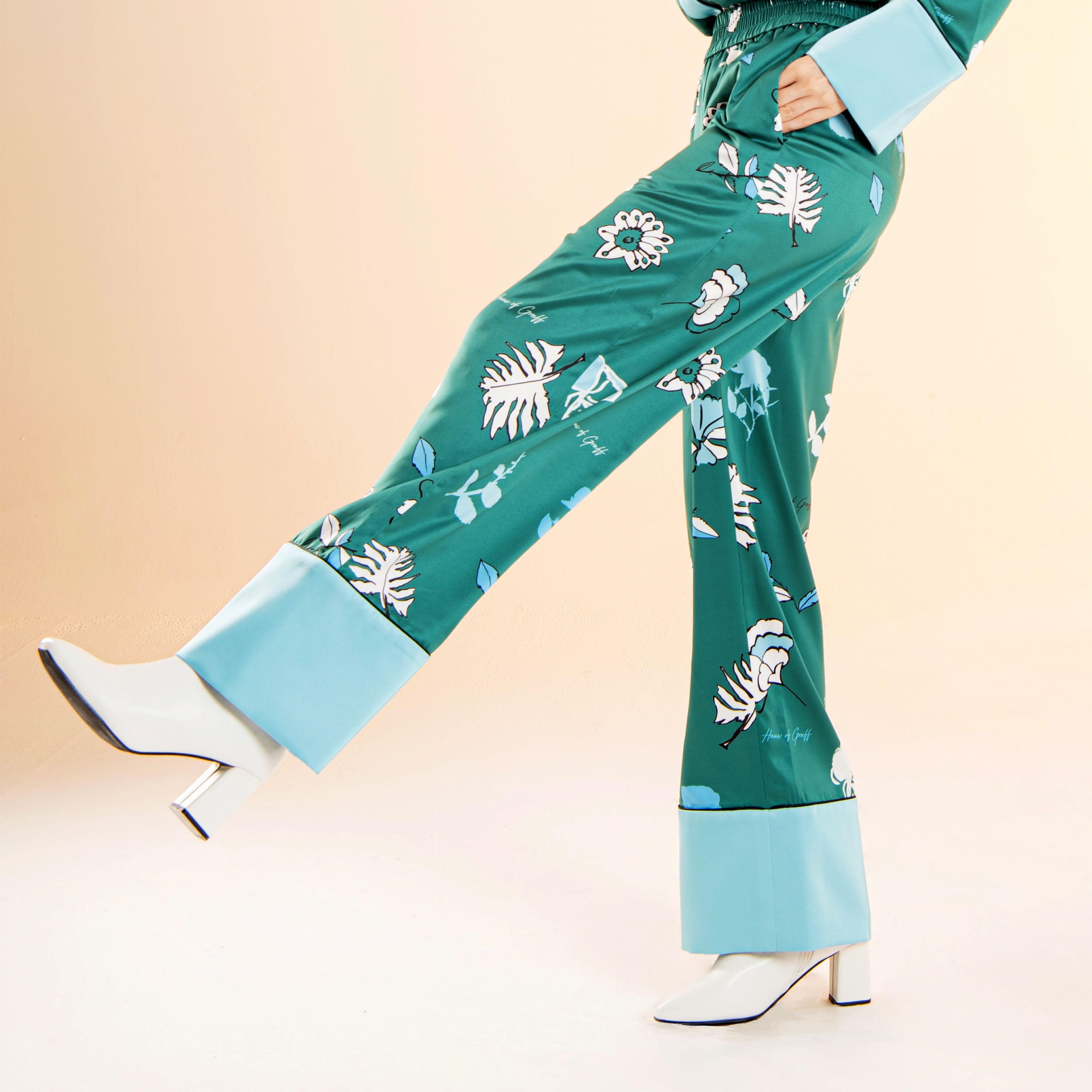 HYDE PARK PRINT TROUSERS