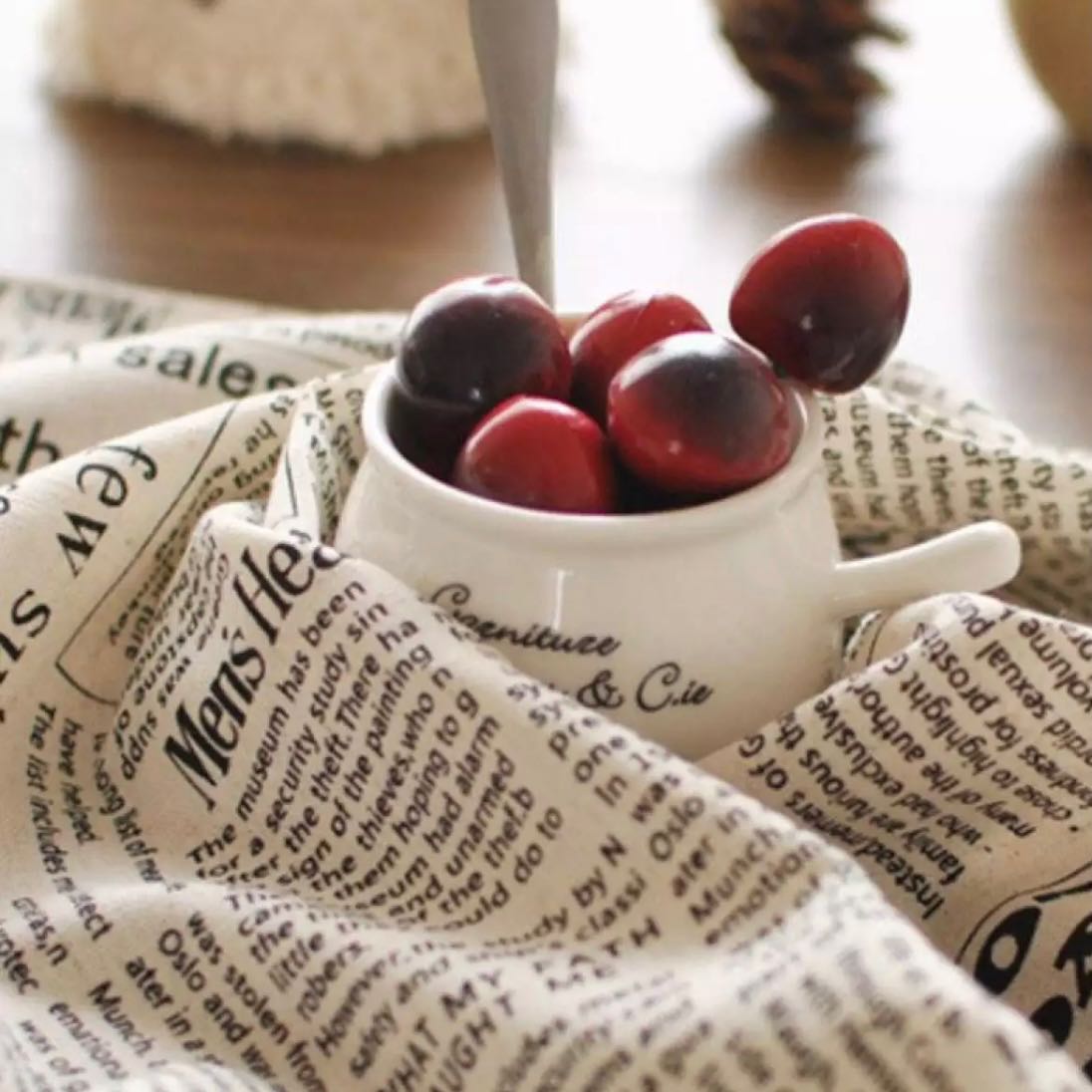 📰𝙽𝚎𝚠𝚜𝚙𝚊𝚙𝚎𝚛 𝙿𝚛𝚒𝚗𝚝 𝙿𝚕𝚊𝚌𝚎𝚖𝚊𝚝 📰 ผ้าปูโต๊ะ ผ้ารองจาน