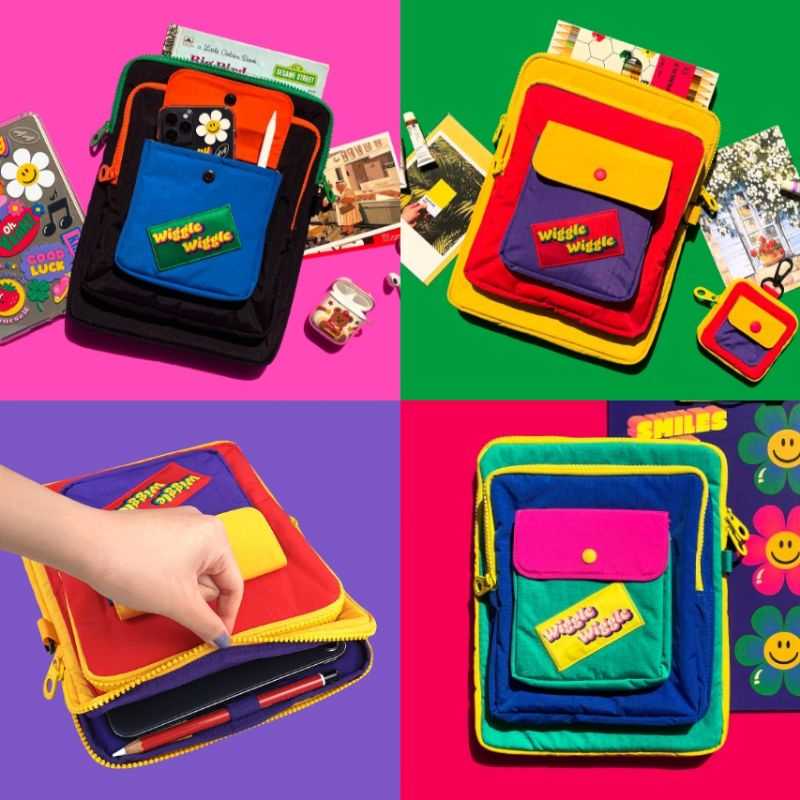 ( พร้อมส่ง ) Wiggle Wiggle Pocket iPad Pouch กระเป๋าใส่ไอแพด