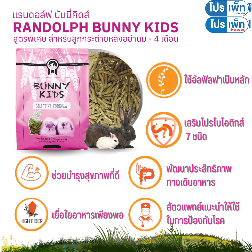 อาหารเสริมลูกกระต่าย Randolph Bunny Kids 1กก.