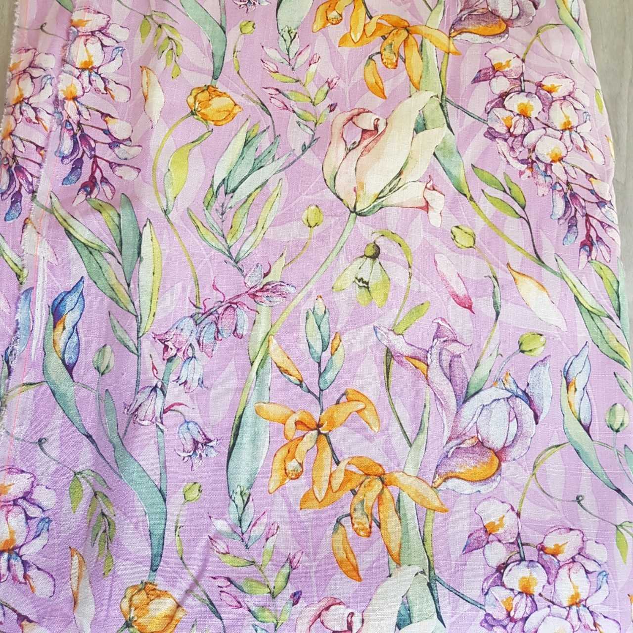 ผ้าลินิน mix viscose หน้ากว้าง 55 นิ้ว